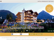 Tablet Screenshot of hotelsonnenhof.at